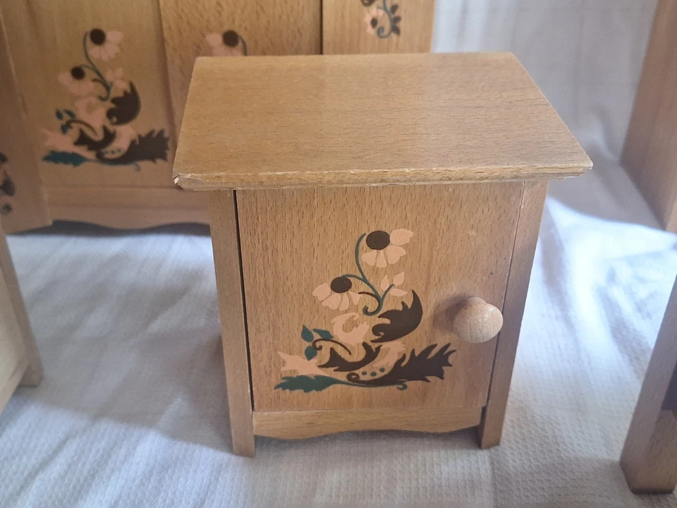 Lot Meuble de poupée en bois Jouet Enfant - Photo 4/4