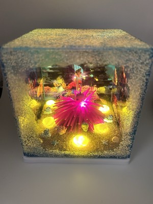 Diorama Mini Micro  Vinylfigur Nemo Clownfisch Fisch Meer  Ozean LED