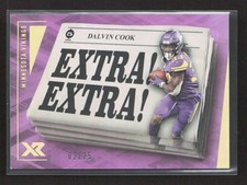 Panini XR Dalvin Cook 2021 #EXT20 extra púrpura/25 Vikings JT631