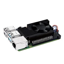  Aluminum Heatsink with PWM Controllable Fan for Raspberry Pi 4, Pi 4 Armor 