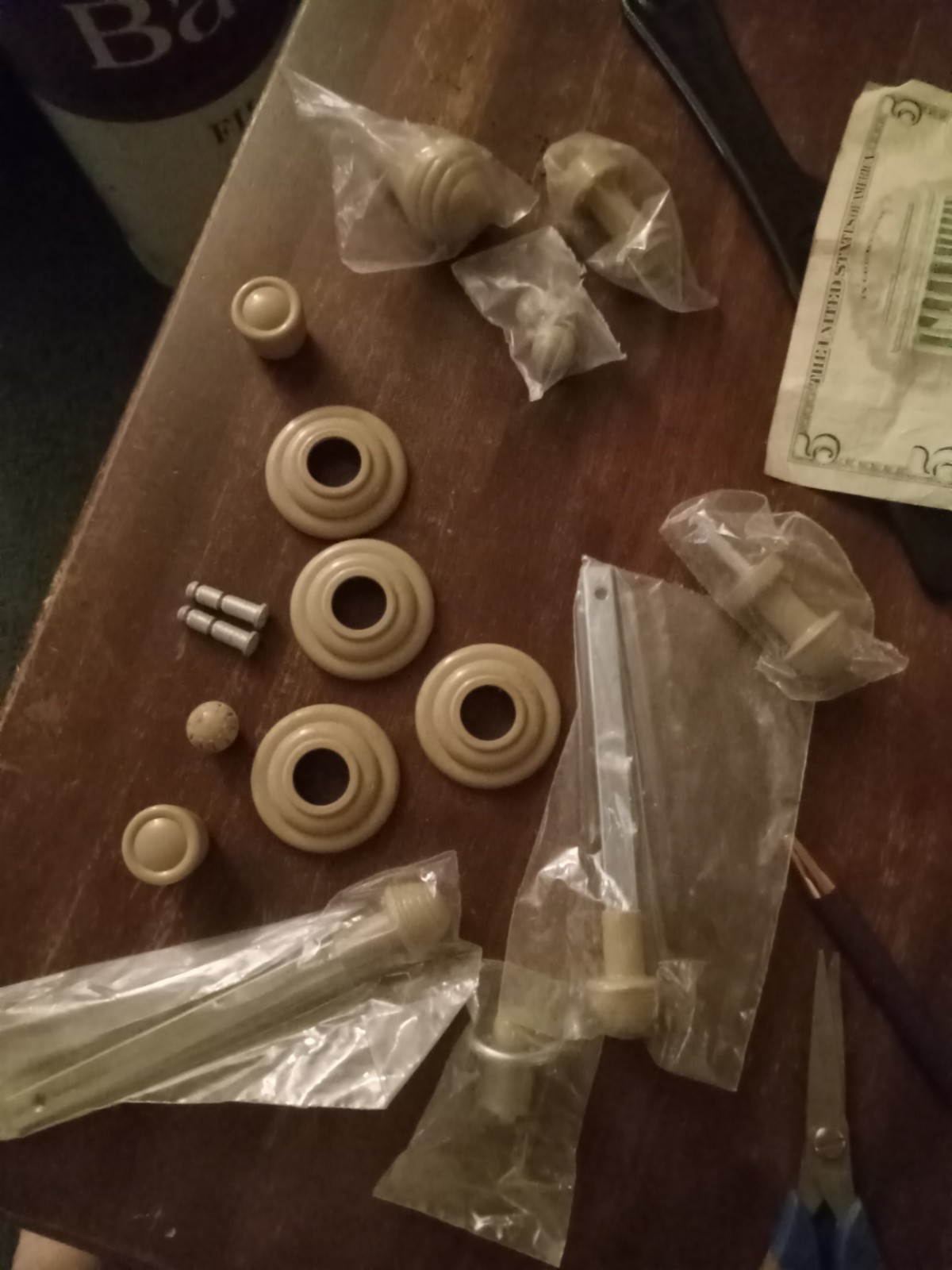 1949 Ford Dash Knob Kit.....push Botton Starter Button.....window Knobs......