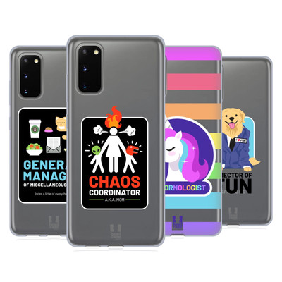 HEAD CASE DESIGNS WITZIGE ARBEITS TITEL SOFT GEL HANDYHÜLLE FÜR SAMSUNG HANDYS 1