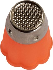 Clover Protect & Grip Naparstek ~ Mały ~ Pomarańczowy ze srebrnym topem