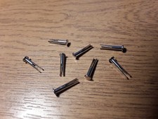 2,2 mm x 12,7 mm Bifurcado Pata Dividida Acero Niquelado Remache Cabeza Ovalada Cantidad 8