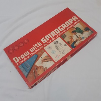 Vintage Spirograph 1968 Denys Fisher Nr Complete 1 Cog missing inc Paper Instruc