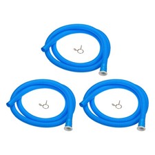 3 Stück Universal-Ablaufschlauch für Klimaanlagen, 18 mm ID, 5,3 Fuß Klemme blau