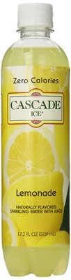 Cascade Ice Sparkling Water, Lemonade, 17.2 Ounce (Pack of 12)