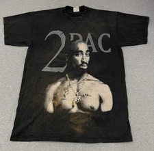 Vintage Tupac Shakur 2PAC Rap Tee 90s / 2000’s Black T Shirt Pro Club Sz XL Tall