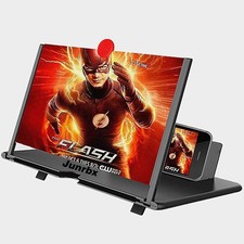 Phone Screen Magnifier Amplifier 3D HD Video Gaming Projector Foldable Stand
