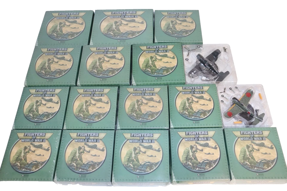 15 x Atlas Editions Fighters of the World War II - Scale 1:72 - Die Cast Metal - Bild 2 von 2