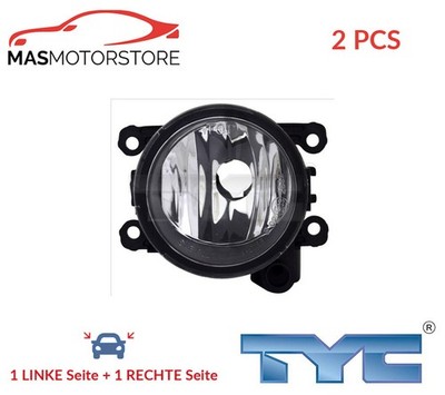 NEBELSCHEINWERFER PAAR SET TYC 19-15213-01-9 2PCS I FÜR RENAULT KADJAR,CLIO V