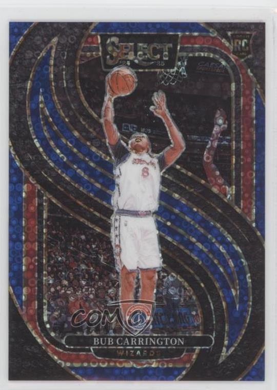 2024 Panini Select Premier Level Blue Disco Prizm /25 Bub Carrington Rookie RC