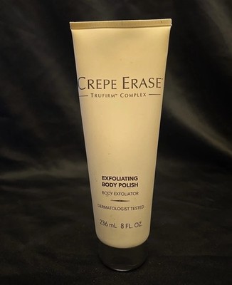 CREPE ERASE TRUFIRM COMPLEX Exfoliating Body Polish 8 OZ SIZE NEW SEALED!