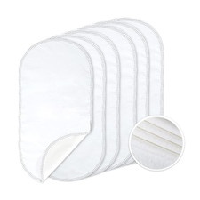 Waterproof Changing Pad Liners 6 Pack, 100 Cotton Reusable Cloth Diaper Liners,
