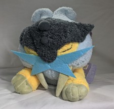 Genuine Pok mon Center Stretch Your Body Series Sleeping Raikou Plush Toy Doll