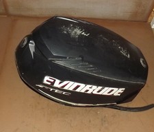 2008 Evinrude Etec 50 HP Upper Cowl  PN 0285811 Blue