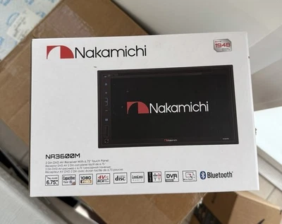Nakamichi 2-DIN 6.75” screen with DVD player (NA3600M) "New Ready to Ship"