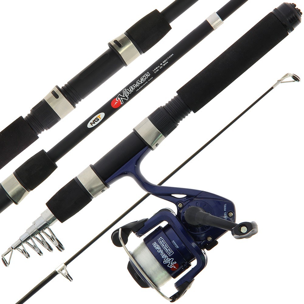 NGT Travel Rod 5ft Namazu Mini Telescopic Carp Coarse Fishing Pen Rod & Reel Set