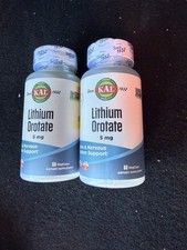 Pack Of 2 Lithium Orotate 60 Veg Caps 5 Mg Exp 12/2027 Sealed Fast Ship