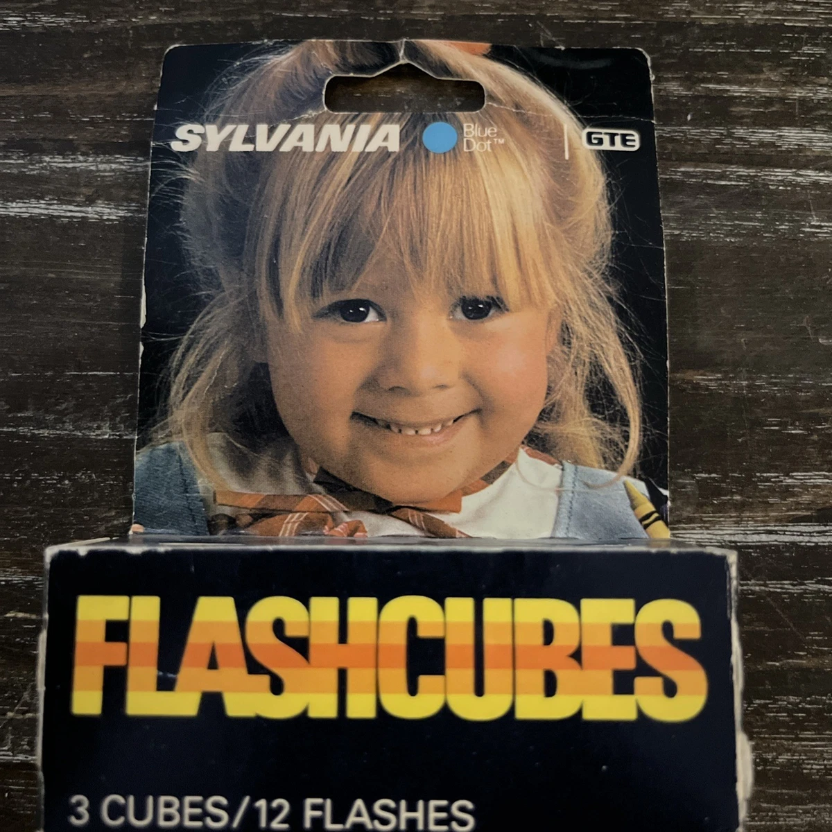 Tin Cube Cubes Flash Magicubes GE Vintage - 3 Cubes Pour 12 Flashs