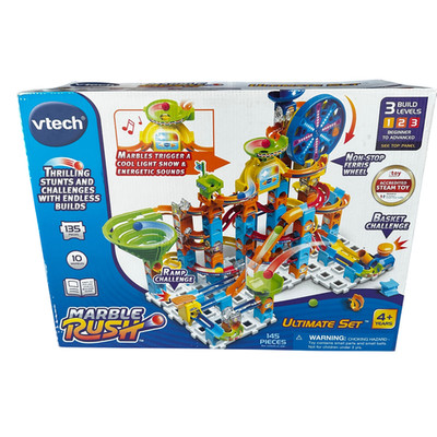 VTech Marble Rush Ultimate Set 135 Pieces Marble Run Building Toy Kids STEAM 4+