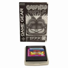 Garfield Caught in the Act (Sega Game Gear, 1995)  Cartridge & Manual Tested