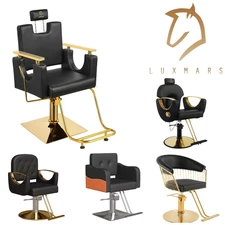 Black Barber Chair 360° Swivel Hydraulic Salon Chair  Styling Chair for Barbers