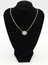 Bomb Party OG Necklace NK61098 The Carter Necklace Moonstone Rose Gold Plating