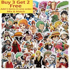 50pcs Waterproof Vinyl Stickers One Piece Anime Luggage Phone Laptop Fridge 50pcs Waterproof Vinyl Stickers One Piece Anime Luggage Phone Laptop Fridge