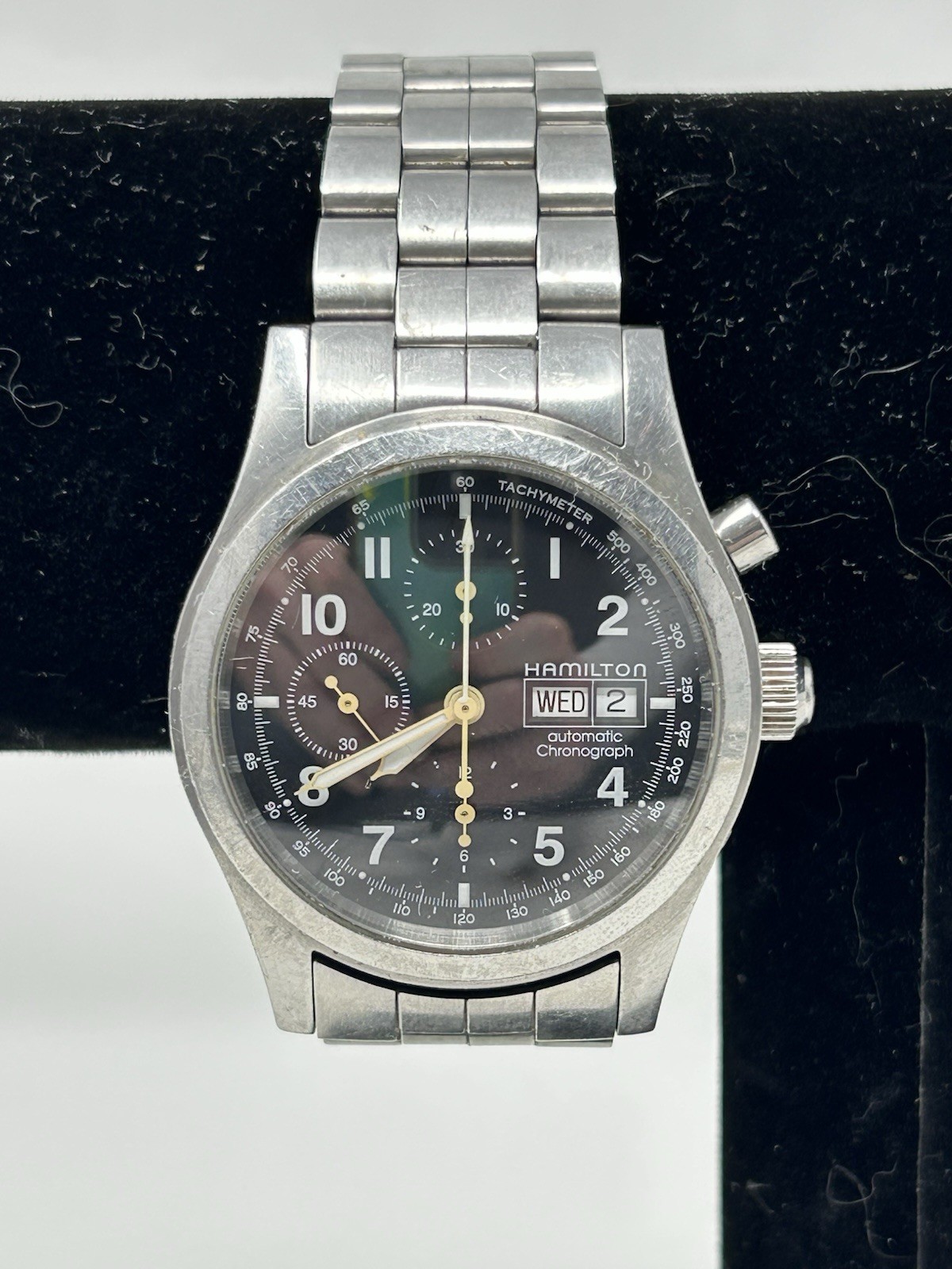38mm Hamilton Automatic Day-Date Chronograph 25 J… - image 3