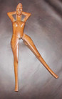Vintage Hand-Carved Wood Nutcracker - Nude Tiki Polynesian Woman Hawaiian Hawaii — photo 8