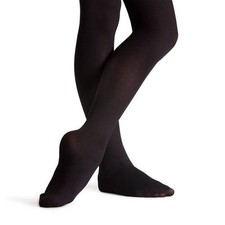 Capezio 14C Black Girl's Size Large Hold and Stretch Footed Tights