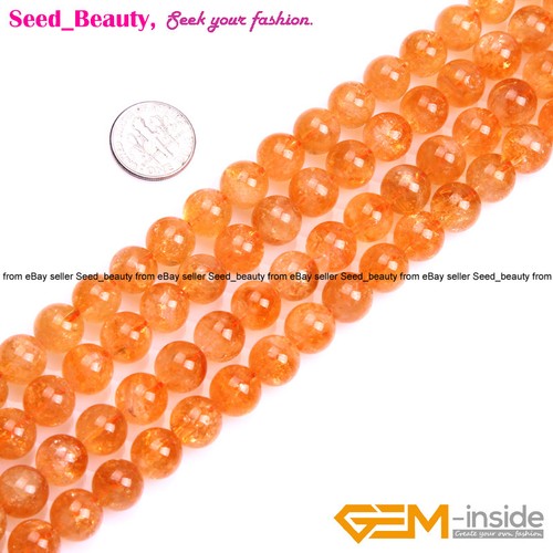 Genuine Rutilated Amethyst Citrine Quartz Natural Beads For Jewelry Making 15" - Picture 90 of 142