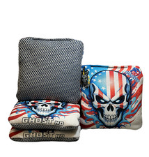 ACO Stamp IMF GHOST HD Hybrid "PATRIOT" - 6/8 Speed-Pro Cornhole Bags - Set of 4