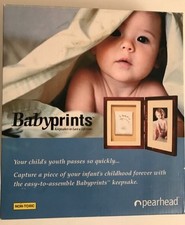 Pearhead Babyprints Keepsakes to Last a Lifetime-Mahogany Frame