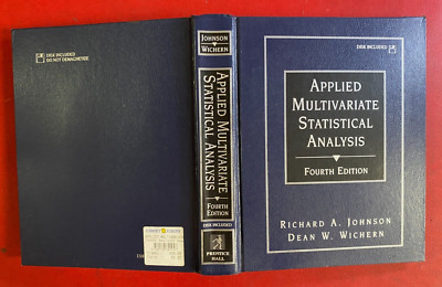 JOHNSON WICHERN - APPLIED MULTIVARIATE STATISTICAL ANALYSIS Prentice Hall + DISK