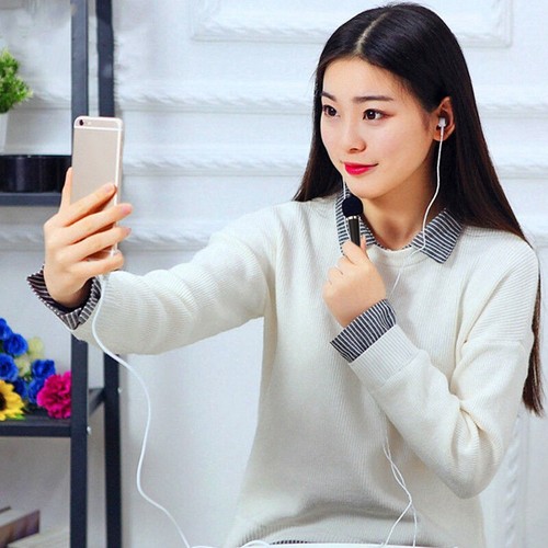 3.5mm Karaoke Mic Earphone Mini Stereo Headphone In-Ear Headset Singing Artifact - Afbeelding 11 van 18