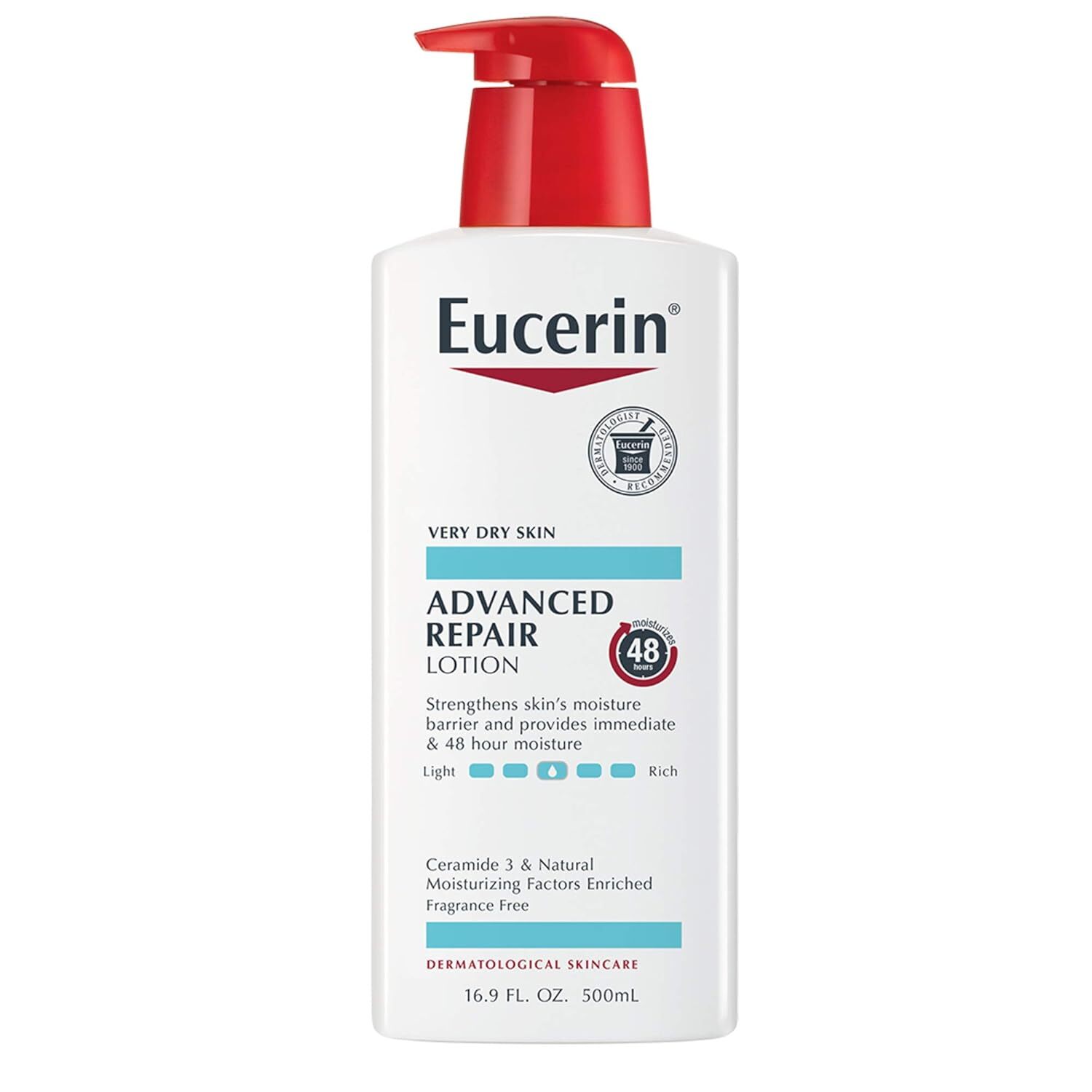 Eucerin Advanced Repair Fragrance-Free Lotion for Extremely Dry Skin Full Body Moisturizer