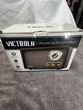 Victrola - Retro Wood Bluetooth AM/FM Radio - Espresso