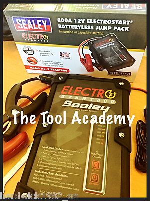 Sealey E/START800 ElectroStart Batterieless Jump Pack Power Start 800A 12V + USB