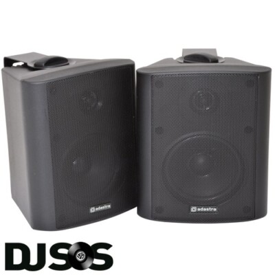 Adastra BC4B - Stereo Hintergrund Einbau Lautsprecher Paar schwarz 4'' 70W BC4-B