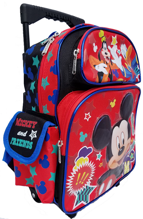 disney minnie mouse 12 toddler mini rolling backpack Ful Bows Print 20.5