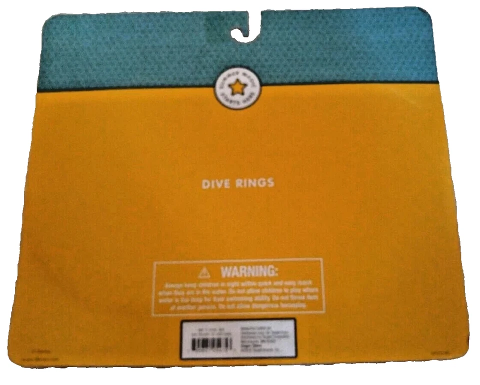 Disney Dive Rings Pool Set Game Mickey & Minnie Mouse Mermaid New - Image 3 of 3