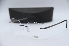 NEW SILHOUETTE SPX 5567 LV 9040 BLACK GUNMETAL AUTHENTIC FRAMES EYEGLASSES 51-19