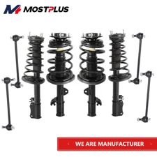 8PCS Front+Rear Shock Struts w/ Sway Bars Links For 2007-2011 Toyota Camry