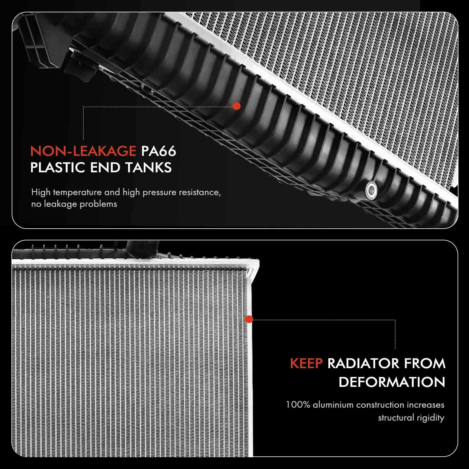 Aluminum Radiator for Jeep Renegade 20152021 Fiat 500X Ram ProMaster