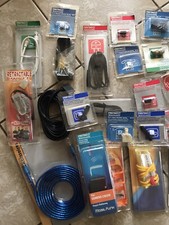 35 Electrical Parts Accessories Mixed Adapter Cable Phone Case Plugs See Pictures