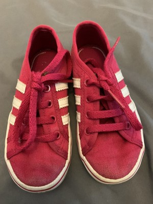 adidas pink and red trainers