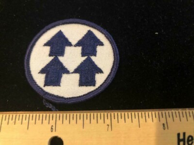 NEW ''Four Up'' Arrow Patch - Blue / White - Additional patches ship FREE