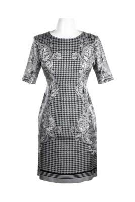 Brooks Brothers Women Dresses Sheath Grey Silk